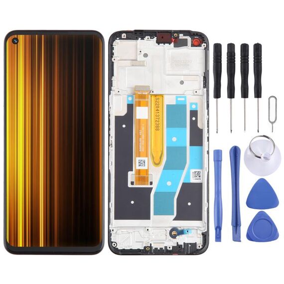 Per Realme Q5 RMX3478 OEM LCD Screen Digitizer assemblaggio completo con cornice