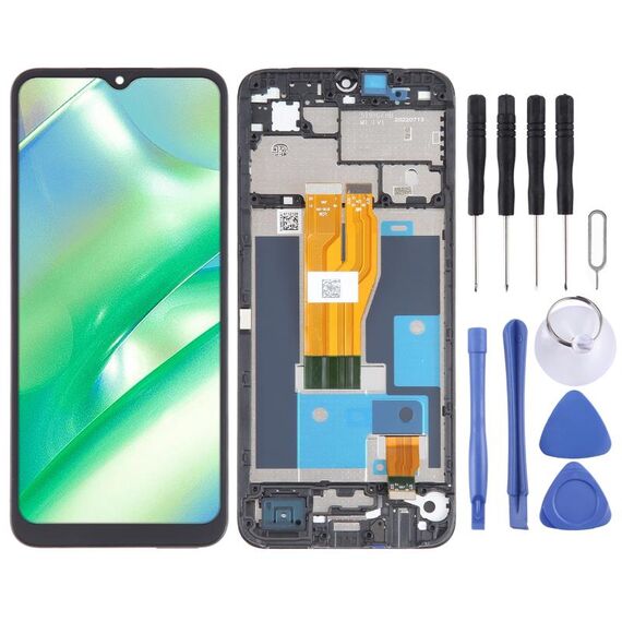 Per Realme C33 2023 RMX3627 OEM LCD Screen Digitizer assemblaggio completo con cornice
