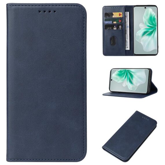 Custodia per telefono in pelle con chiusura magnetica per vivo S18 (blu)