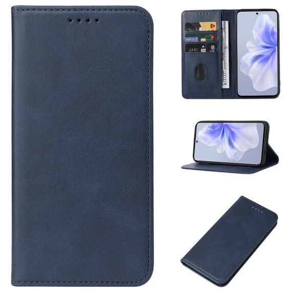 Custodia per telefono in pelle con chiusura magnetica per vivo S18e (blu)