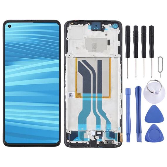 Per Realme GT2 Digitalizzatore schermo LCD AMOLED originale assemblaggio completo con cornice
