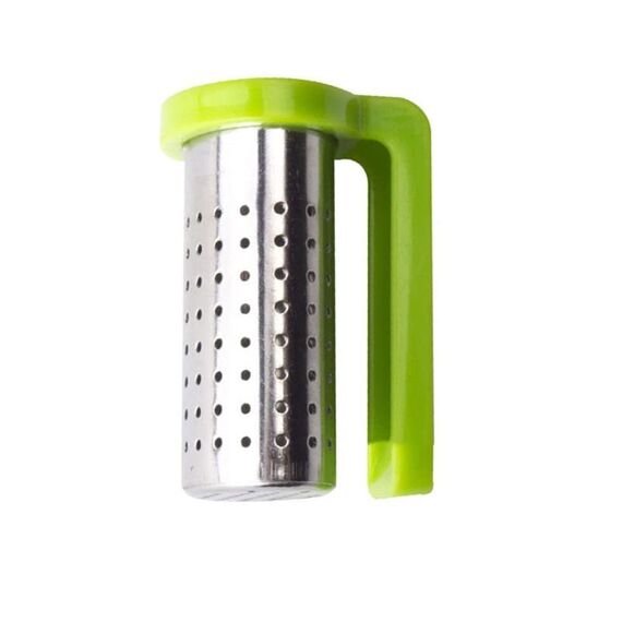 Colino da tè in acciaio inossidabile per uso domestico Filtro da tè semplice e portatile(Verde)