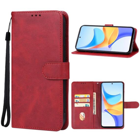Custodia per telefono in pelle per Honor Play 50 (rossa)