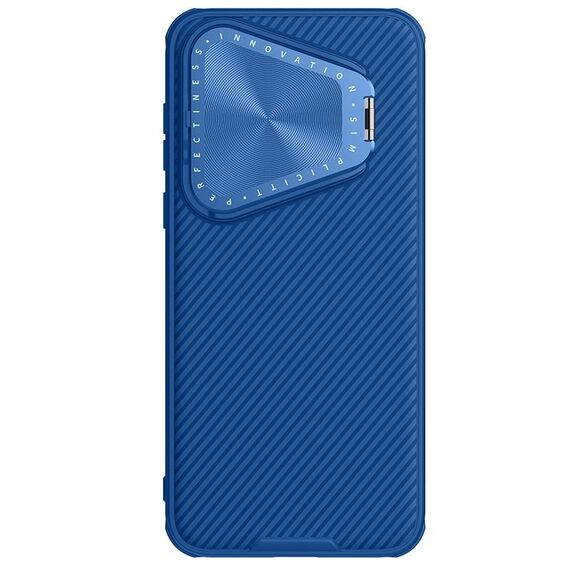 Per Huawei Pura 70 NILLKIN Custodia per telefono a specchio con texture CD con specchio nero (blu)