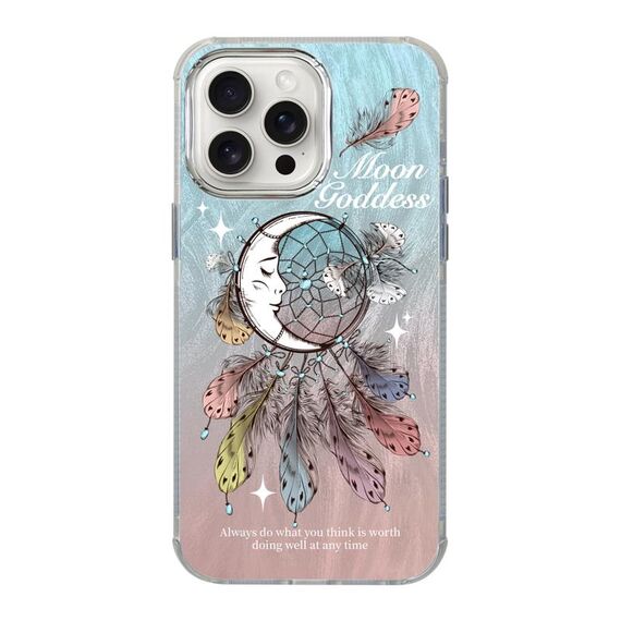Per iPhone 14 Pro Max Illustrazione Modello Radiation Design Custodia per telefono antiurto a copertura totale (Campanelli eolici)