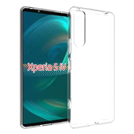 Per Sony Xperia 5 IV Custodia per telefono in TPU impermeabile con texture (trasparente)