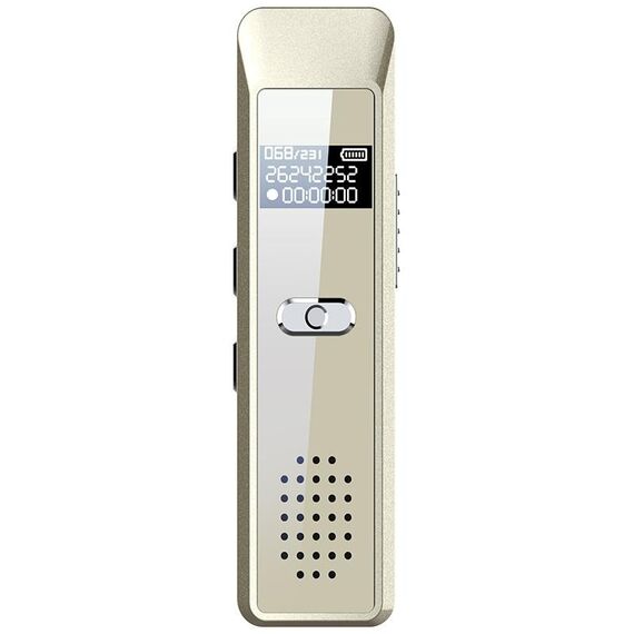 Mini registratore vocale portatile JNN Q7 con schermo OLED, memoria: 4 GB (oro)
