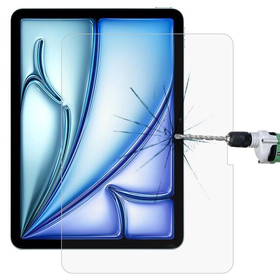 Per iPad Air 11 2024 Pellicola in vetro temperato antideflagrante 0,26 mm 9H 2,5D