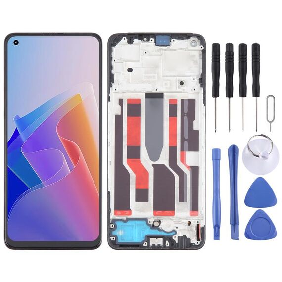 Per OPPO F21 Pro 5G digitalizzatore schermo LCD AMOLED originale assemblaggio completo con cornice