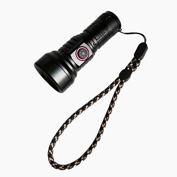 829 Torcia LED ricaricabile USB T40 1000LM inclusa batteria (nera)