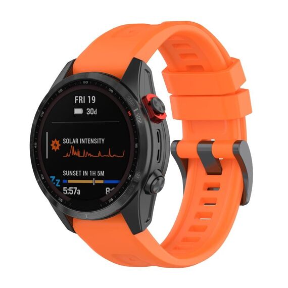 Per cinturino in silicone a sgancio rapido Garmin Fenix 5 da 26 mm (arancione)