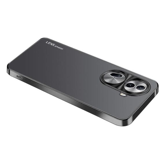 Per OPPO Reno11 Global AG Custodia per telefono in acrilico galvanico satinato (nero)