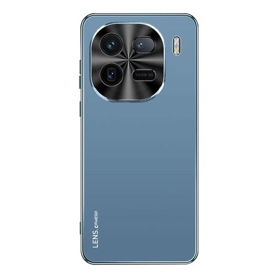 Per vivo iQOO 12 Pro AG Custodia per telefono in acrilico galvanico satinato (blu navy)
