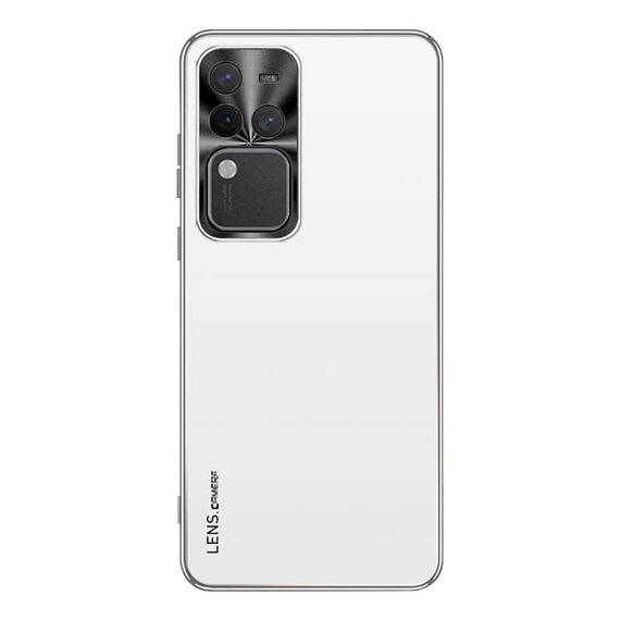 Per vivo S18 Pro AG Custodia per telefono in acrilico galvanico satinato (bianco argento)
