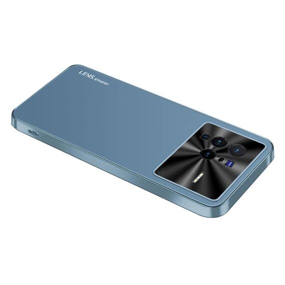 Per vivo X80 Pro AG Custodia per telefono in acrilico galvanico satinato (blu navy)