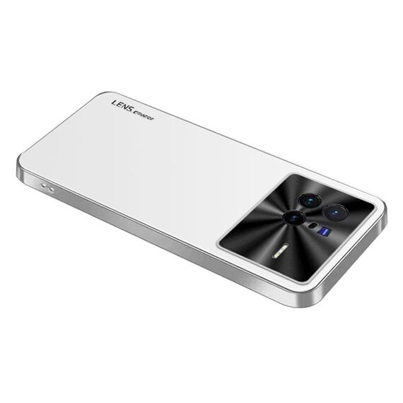 Per vivo X80 AG Custodia per telefono in acrilico galvanico satinato (bianco argento)