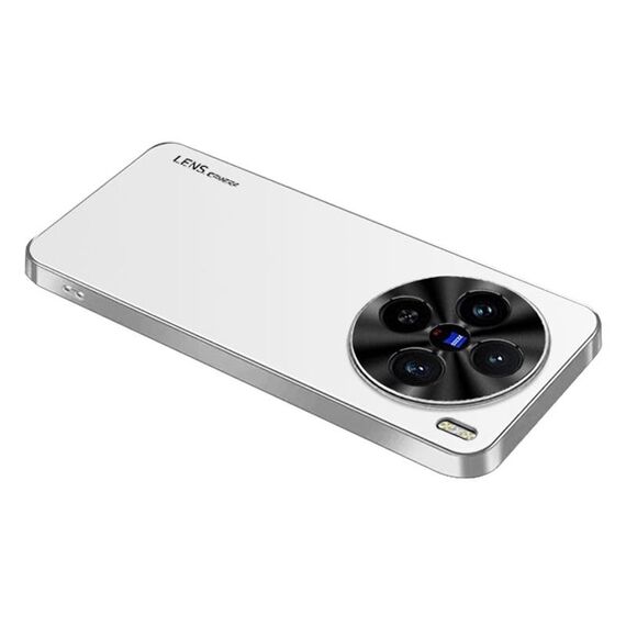 Per vivo X100 Pro AG Custodia per telefono in acrilico galvanico satinato (bianco argento)