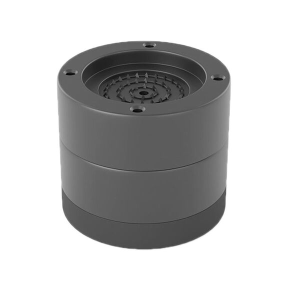 Base per lavatrice, piedini fissi ammortizzanti rialzati antiscivolo, colore: nero 6 cm