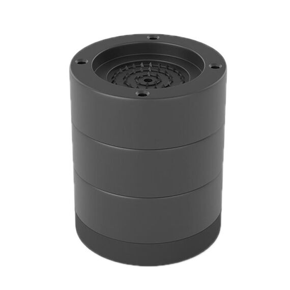 Base per lavatrice, piedini fissi ammortizzanti rialzati antiscivolo, colore: nero 8,5 cm