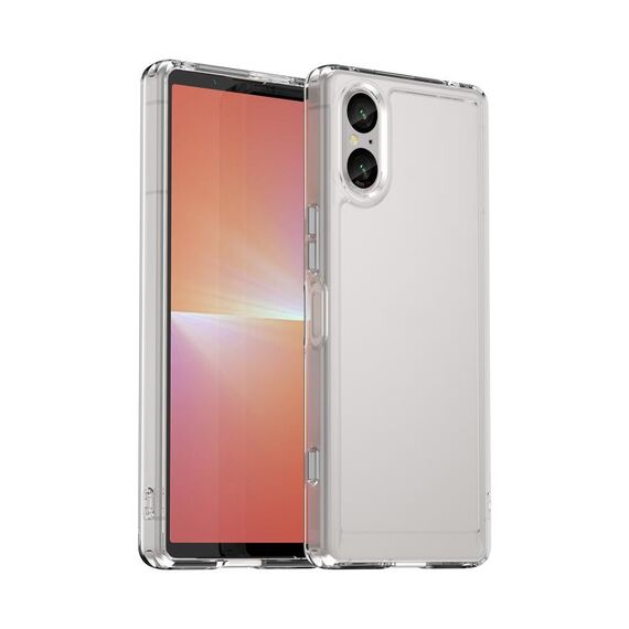 Per la custodia in TPU per Sony Xperia 5 V Candy Series (trasparente)