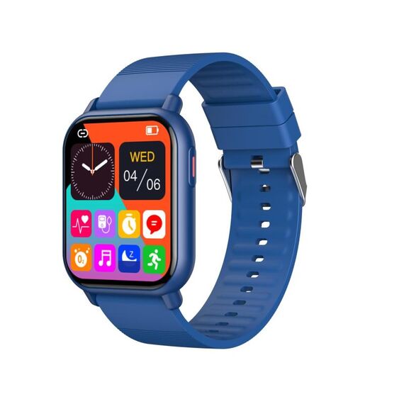 ZW32 Smart Watch con schermo a colori da 1,85 pollici, supporto per il monitoraggio della frequenza cardiaca/monitoraggio della pressione sanguigna (blu)