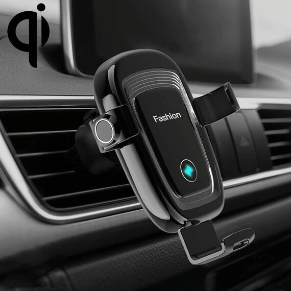 Supporto di ricarica wireless per telefono per auto a gravità S19 15W (nero)