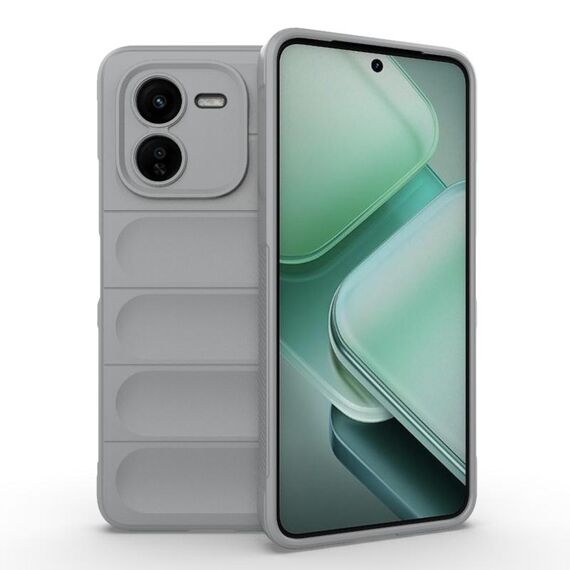 Per vivo iQOO Z9X 5G Magic Shield TPU + custodia per telefono in flanella (grigio)