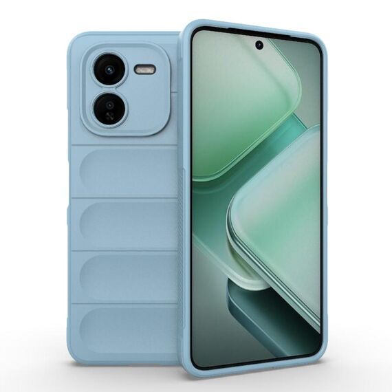 Per vivo iQOO Z9X 5G Magic Shield TPU + custodia per telefono in flanella (azzurro)
