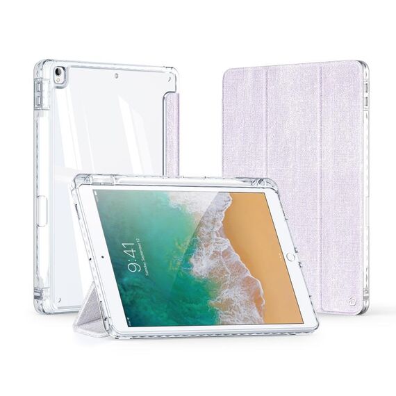 Custodia per tablet intelligente PU+TPU serie DUX DUCIS Unid per iPad 7/8/9 10.2/Air 3/Pro 10.5 2017 (viola)