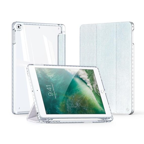 Custodia smart tablet PU+TPU per iPad 9.7 2017/2018 DUX DUCIS serie Unid (blu)