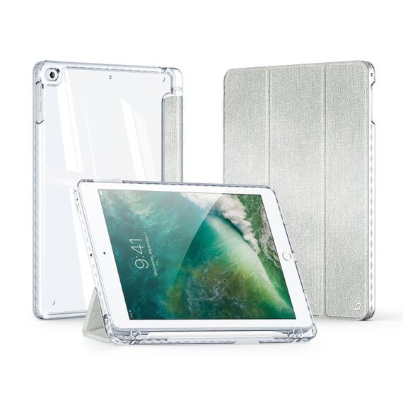 Custodia smart tablet PU+TPU per iPad 9.7 2017/2018 DUX DUCIS serie Unid (verde)