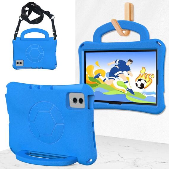 Per Samsung Galaxy Tab S8 11 X700N 2022 Custodia per tablet antiurto in EVA a forma di calcio (blu)