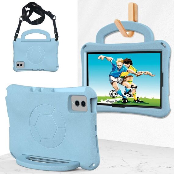 Per Samsung Galaxy Tab S8 11 X700N 2022 Custodia per tablet antiurto in EVA a forma di calcio (azzurro)