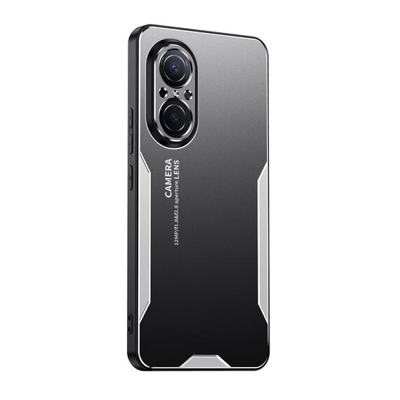 Per Honor 50 SE Blade Series Custodia per telefono ibrida in metallo TPU (Argento)
