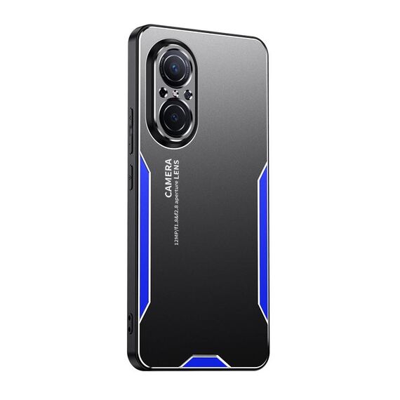 Per Honor 50 SE Blade Series Custodia per telefono ibrida in metallo TPU (blu)