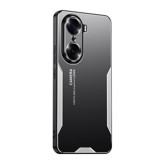 Custodia per telefono ibrida in metallo TPU per Honor 60 Blade Series (argento)