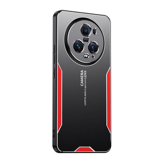 Custodia per telefono ibrida in metallo TPU per Honor Magic5 Pro Blade Series (rossa)