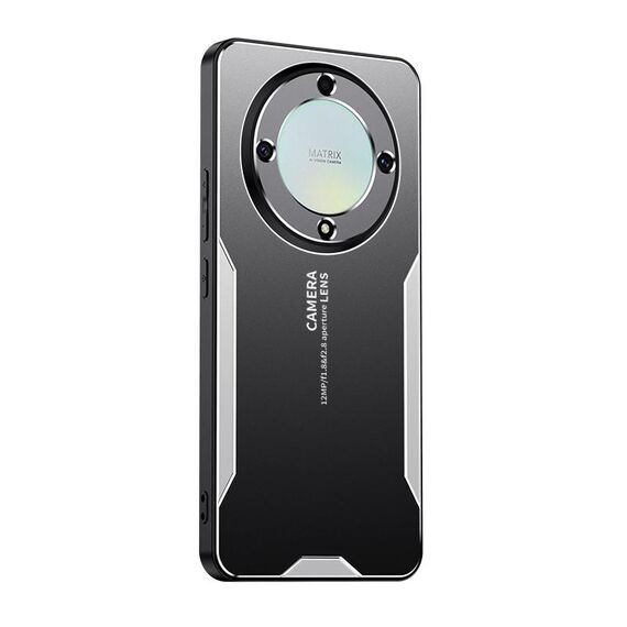 Custodia per telefono ibrida in metallo TPU per Honor X9a Blade Series (argento)