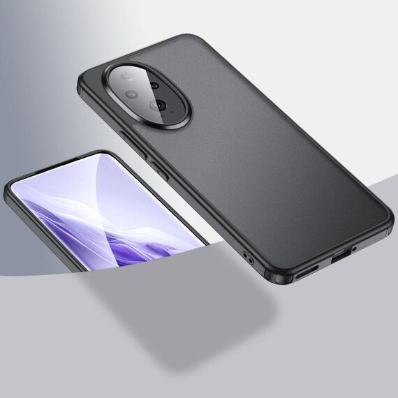 Per Honor 200 Armor Custodia rigida per PC in TPU trasparente (nero opaco)