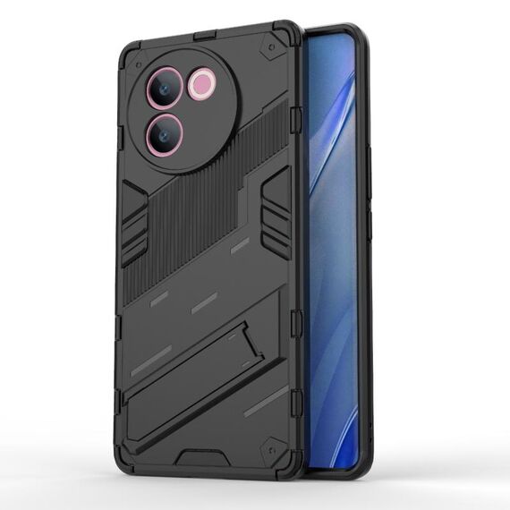 Per vivo V30e 5G Global Punk Armor 2 in 1 PC + custodia per telefono TPU con supporto (nero)