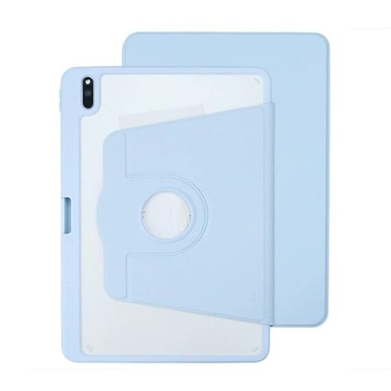 Per Huawei MatePad 11 2021/2023 Custodia in pelle per tablet con supporto per rotazione a 360 gradi in acrilico (blu ghiaccio)