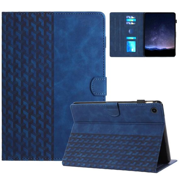 Custodia Smart Tablet in pelle goffrata per Samsung Galaxy Tab A8 X200 Mattoncini (blu)