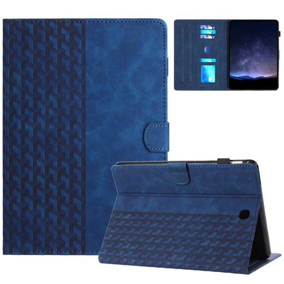 Per Samsung Galaxy Tab A 8.0 T350 Custodia Smart Tablet in pelle goffrata con blocchi da costruzione (blu)