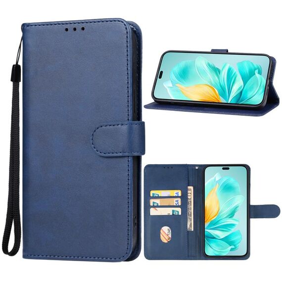 Custodia in pelle per telefono Honor 200 (blu)