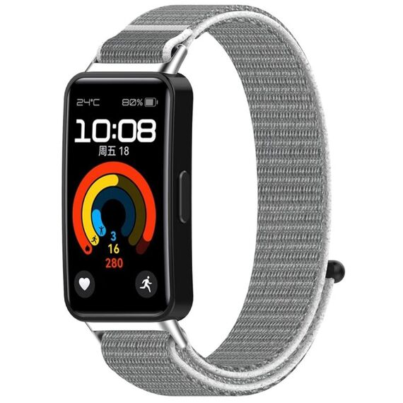 Per Huawei Band 9/9 NFC / 8/8 NFC cinturino in nylon con gancio e chiusura ad anello (conchiglia)
