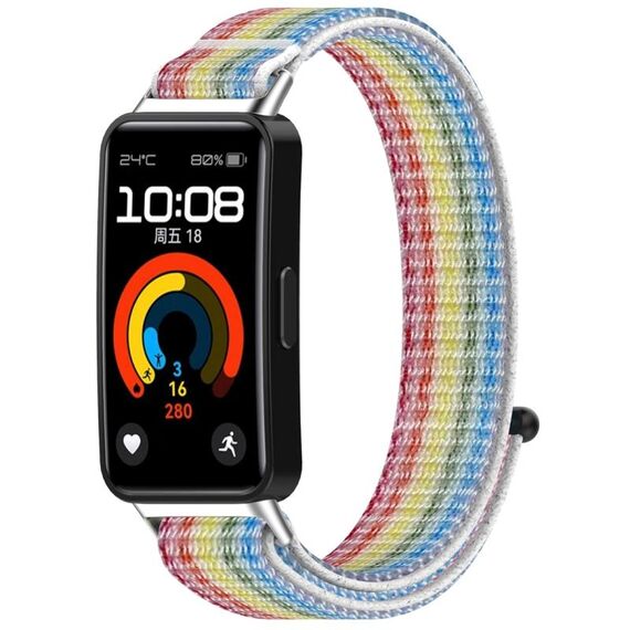 Per Huawei Band 9/9 NFC / 8/8 NFC cinturino in nylon con gancio e chiusura ad anello (colorato)