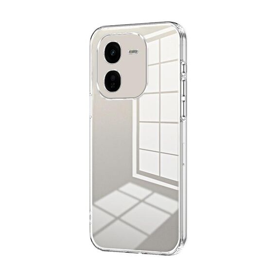 Per vivo iQOO Z9x Custodia per telefono con foro sottile con placcatura trasparente (trasparente)