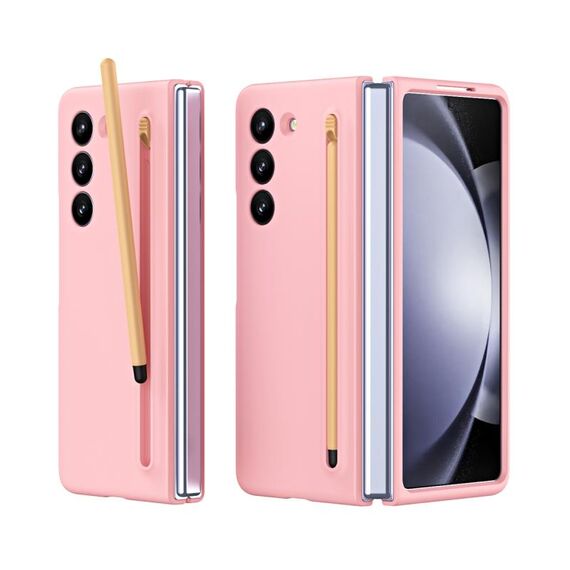 Custodia per telefono antiurto Skinfeel per Samsung Galaxy Z Fold 6 con penna (rosa)