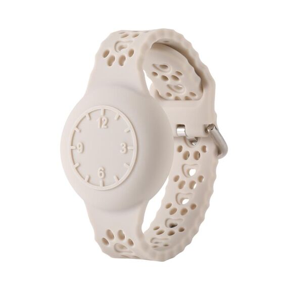 Per Airtag Cat Claw Posizionatore cinturino orologio Custodia protettiva Dispositivo anti-smarrimento Custodia impermeabile (Starlight)