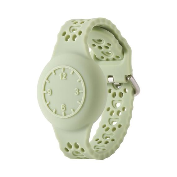 Per Airtag Cat Claw Posizionatore cinturino orologio Custodia protettiva Dispositivo anti-smarrimento Custodia impermeabile (Avocado Green)